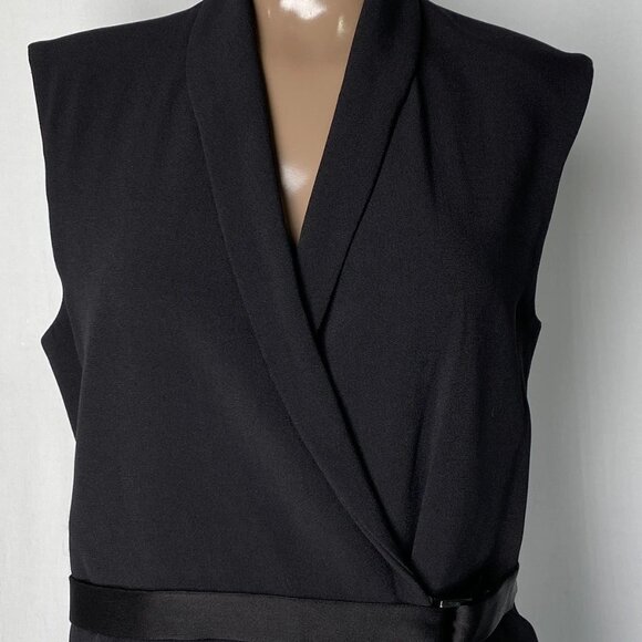 The Row Women’s Crepe Wrap Mini Dress Black Size S - Picture 8 of 9